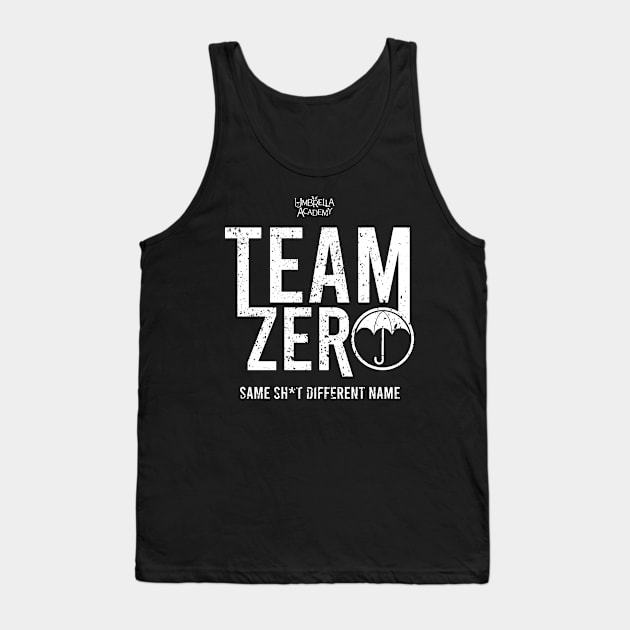 UMBRELLA ACADEMY 2: TEAM ZERO (BLACK BACKGROUND & GRUNGE) Tank Top by FunGangStore